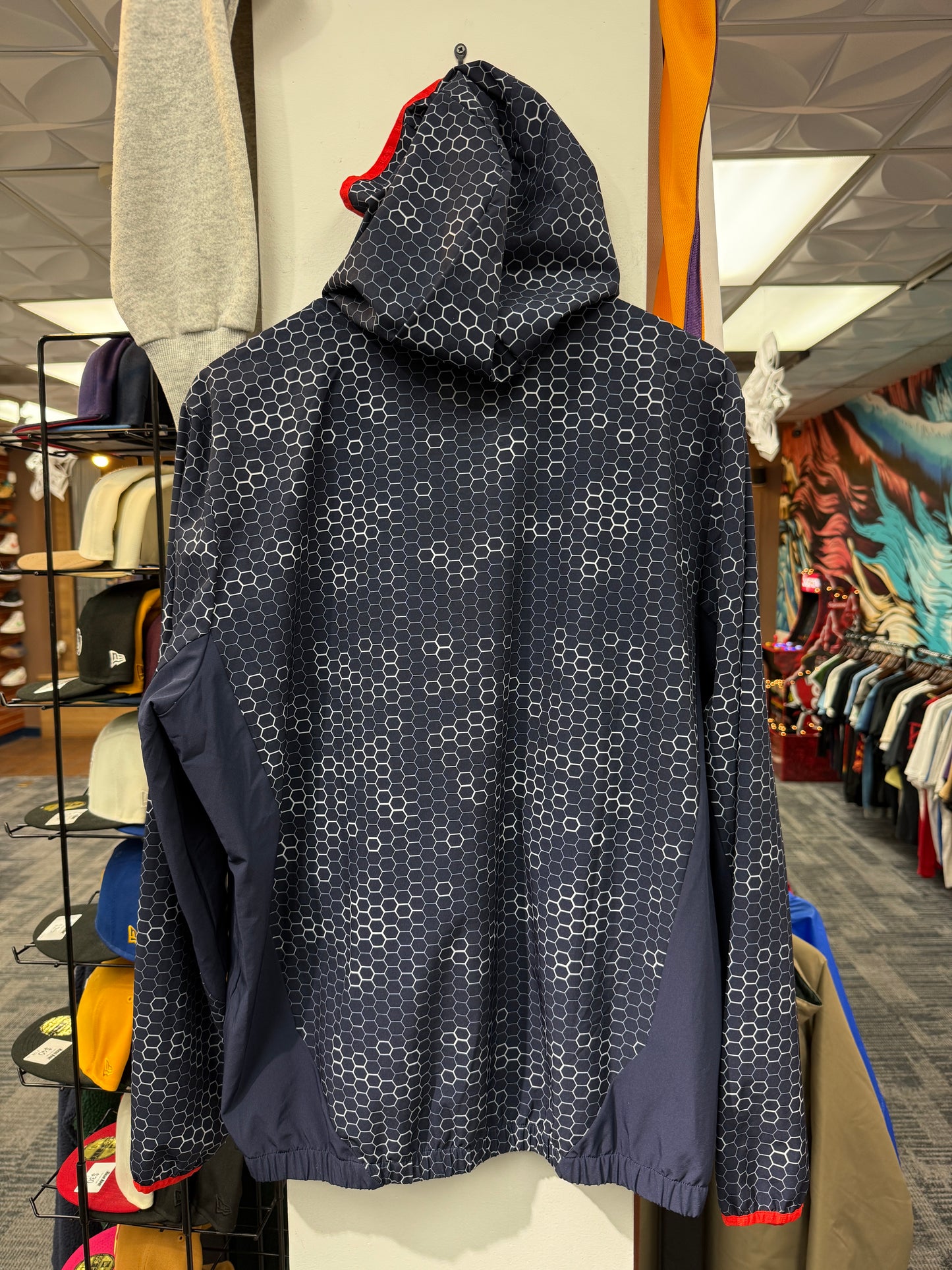 Lacoste Stretch Tennis Tafetta Print Jacket