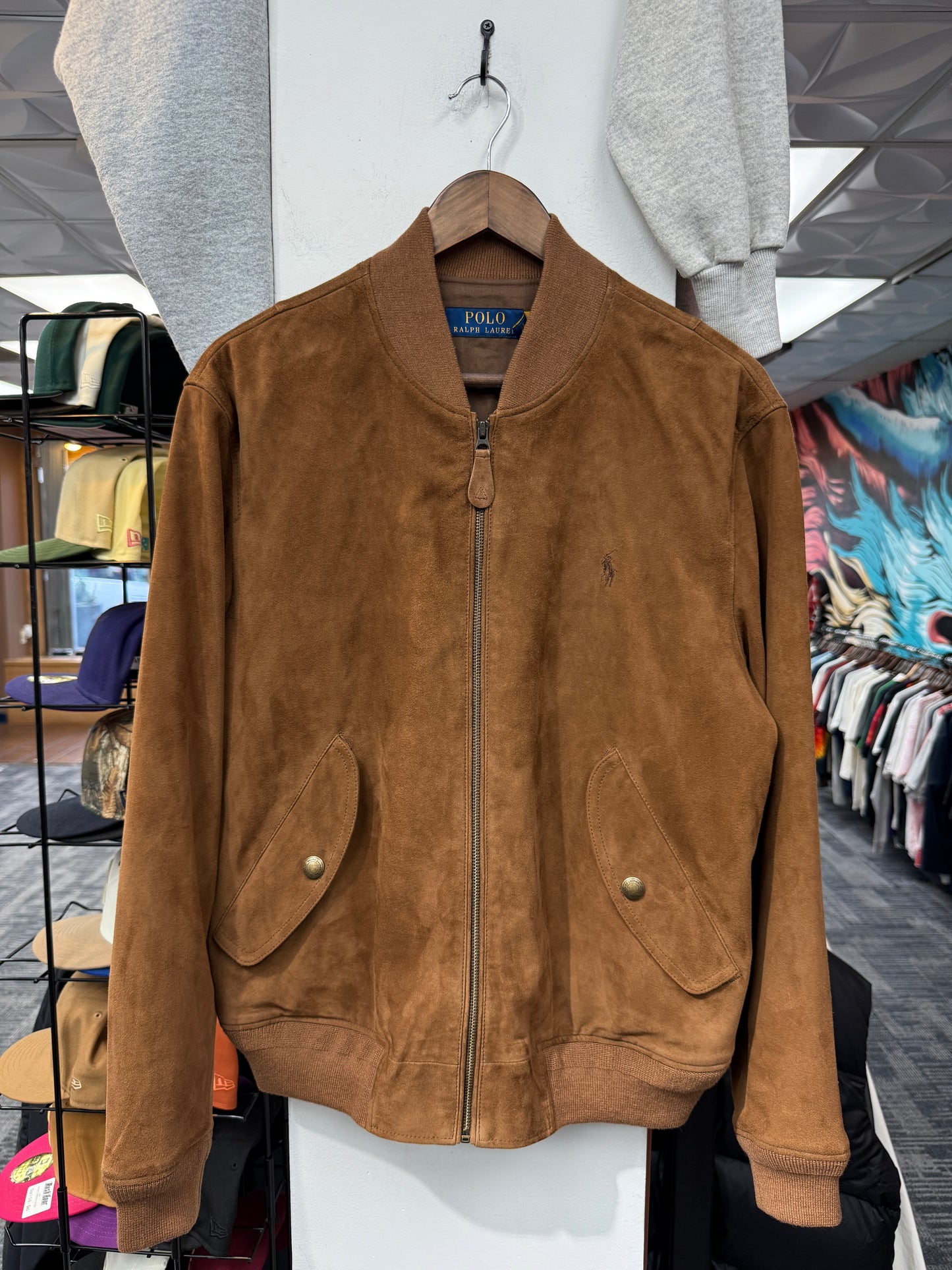 Polo Ralph Lauren Suede Bomber Jacket