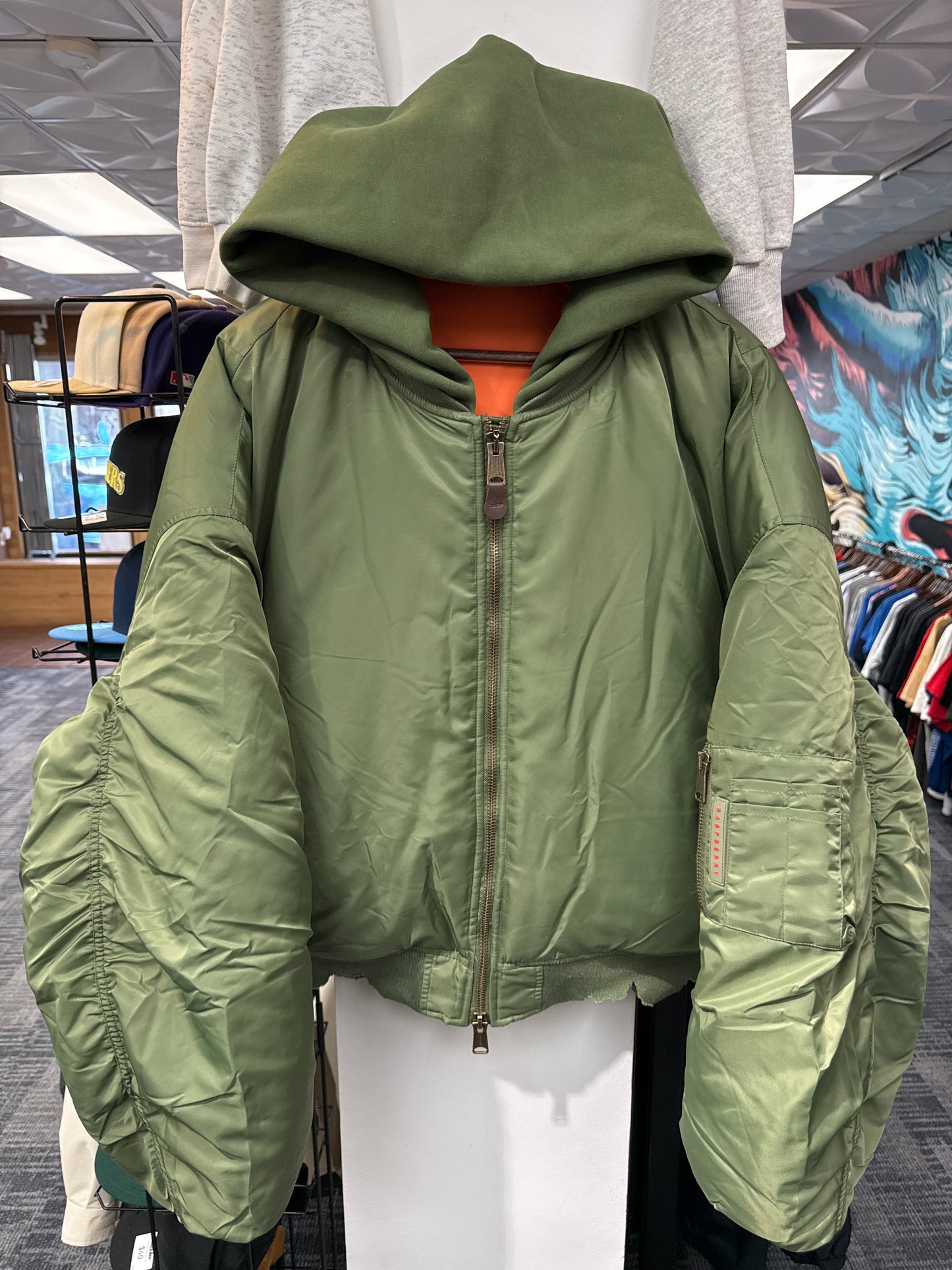 GV Gallery Raspberry Hills Army Bomber Jacket