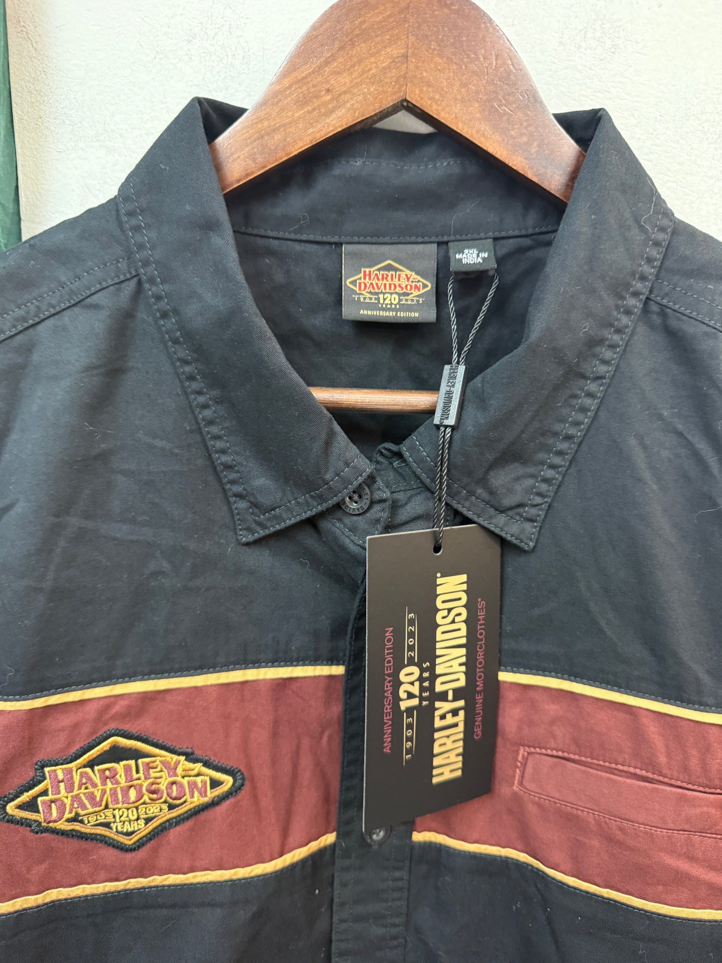 New Harley Davidson 120th Anniversary Shortsleeve Button Up