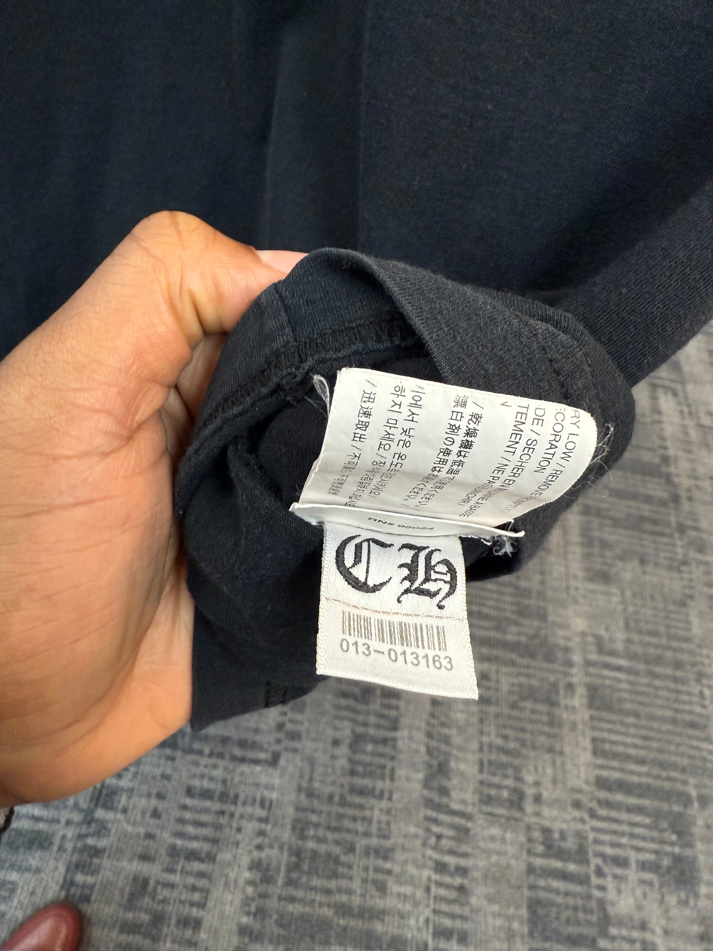 Chrome Hearts Purple Staff L/S Pocket Tee