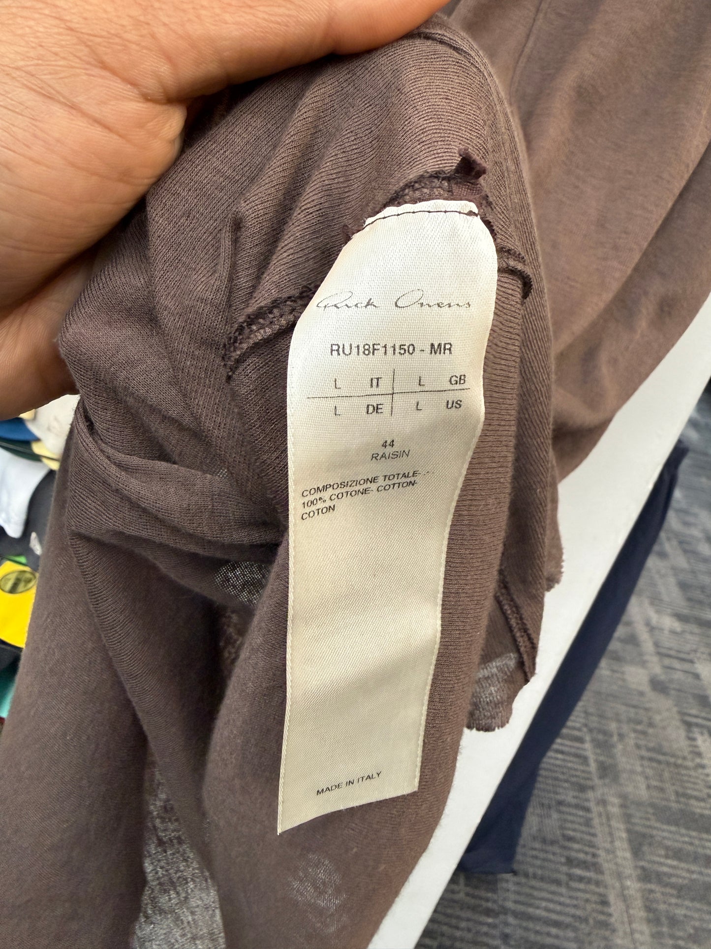 Rick Owens Brown Rib Tank