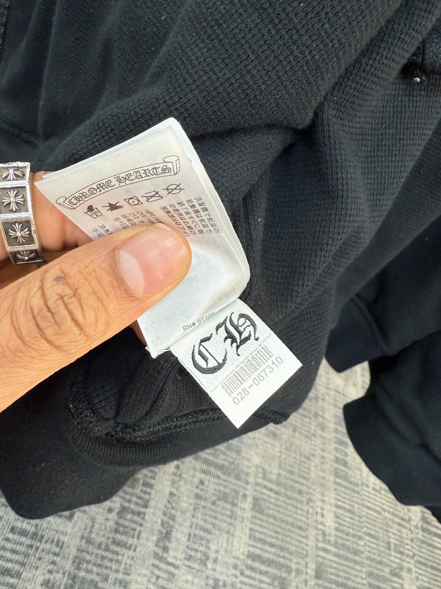 Chrome Hearts LA Thermal Lined Zip Hoodie