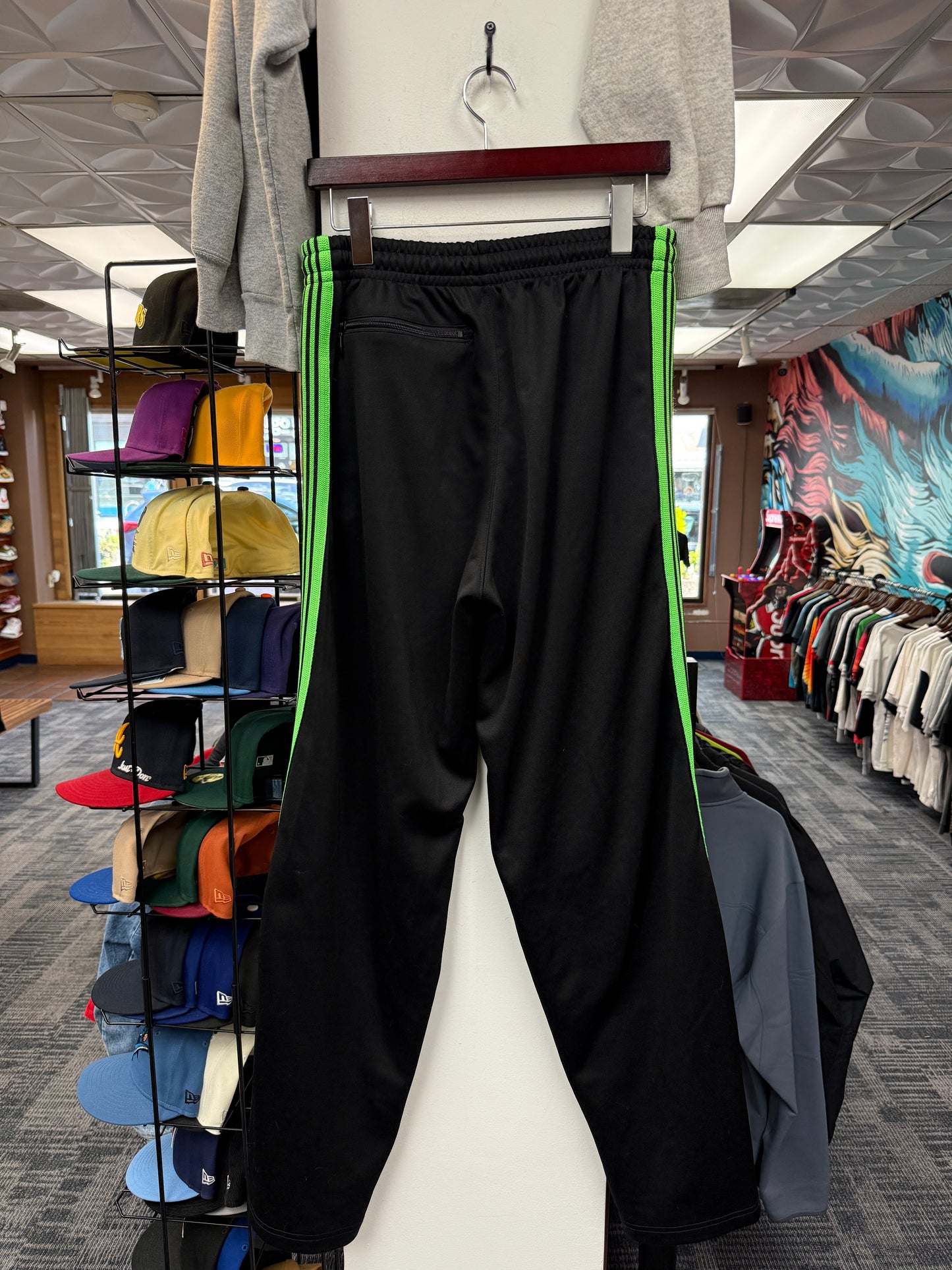 Raspberry Hill Black/Green Track Pants