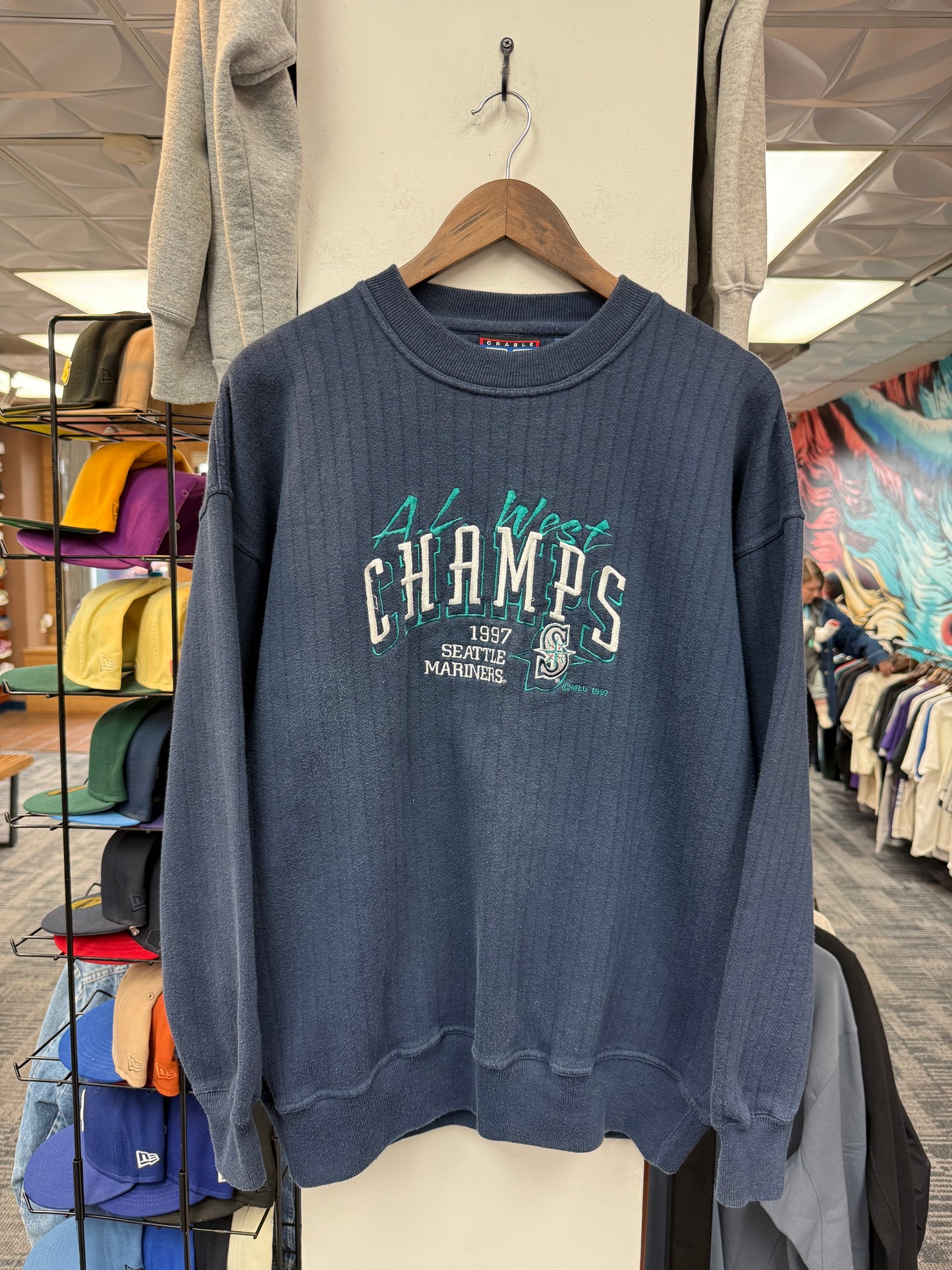 Vintage Mariners AL West Crewneck