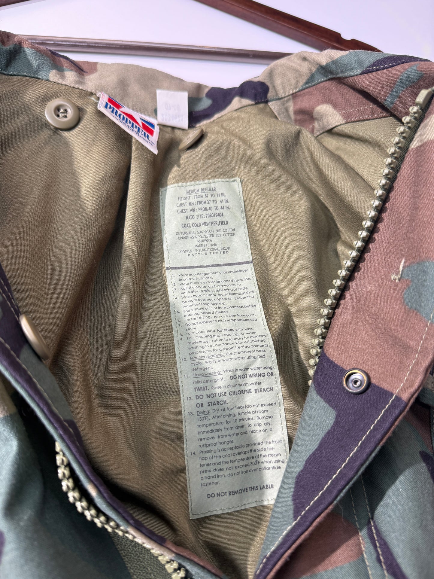 Vintage Military Camo Jacket