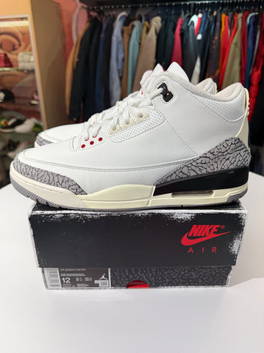 Preowned Reimagined White Cement Jordan 3