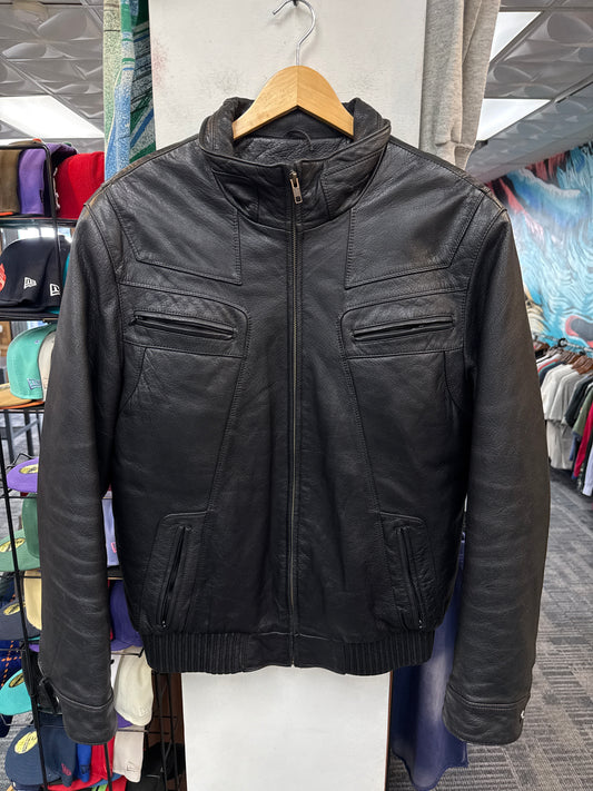 Linzhong Wang Collection Moto Leather Jacket