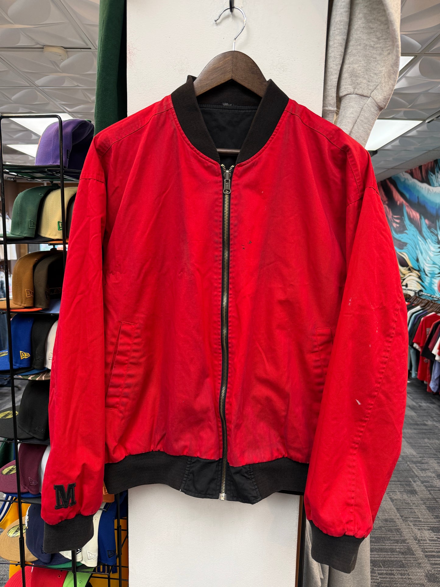 Vintage Marlboro Reversible Bomber Jacket