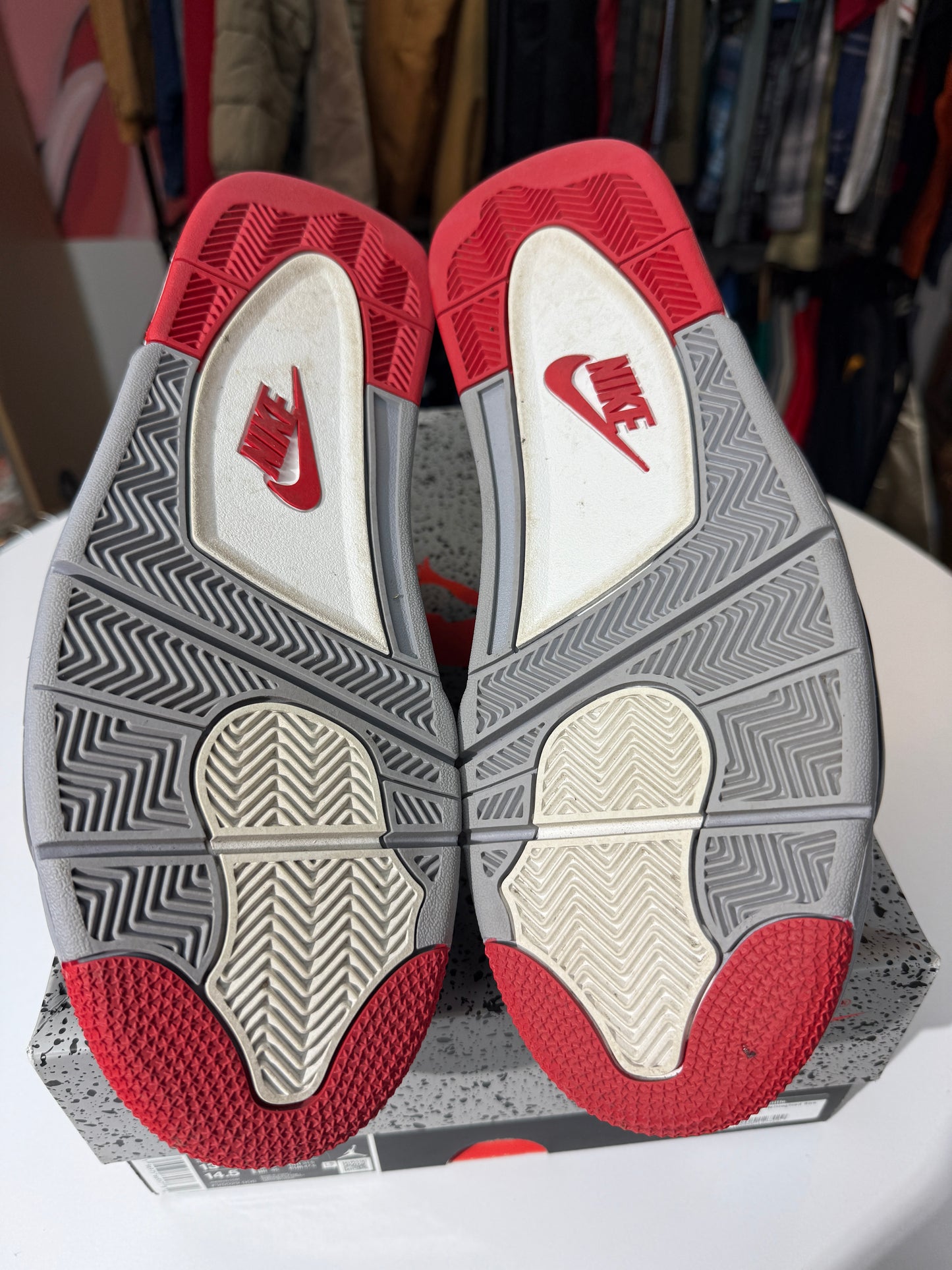 Preowned Reimagined Jordan Bred 4