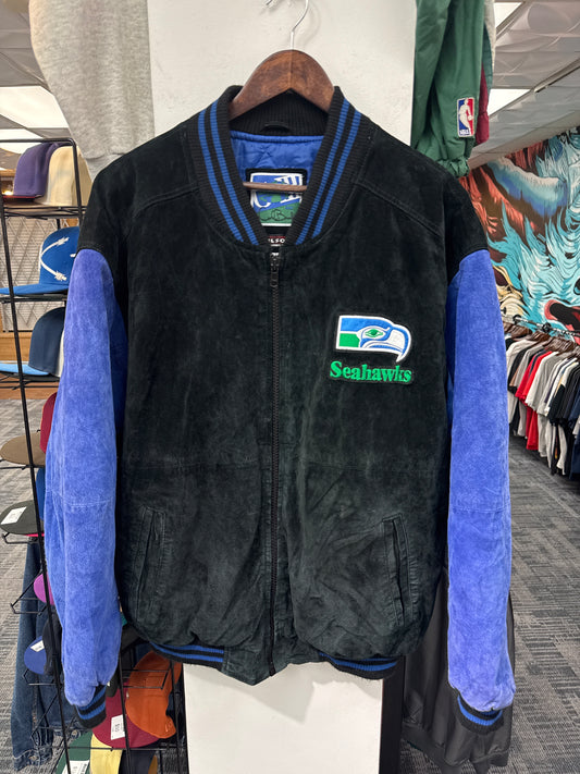 Vintage G-III by Carl Banks Seahawks Suede Jacket