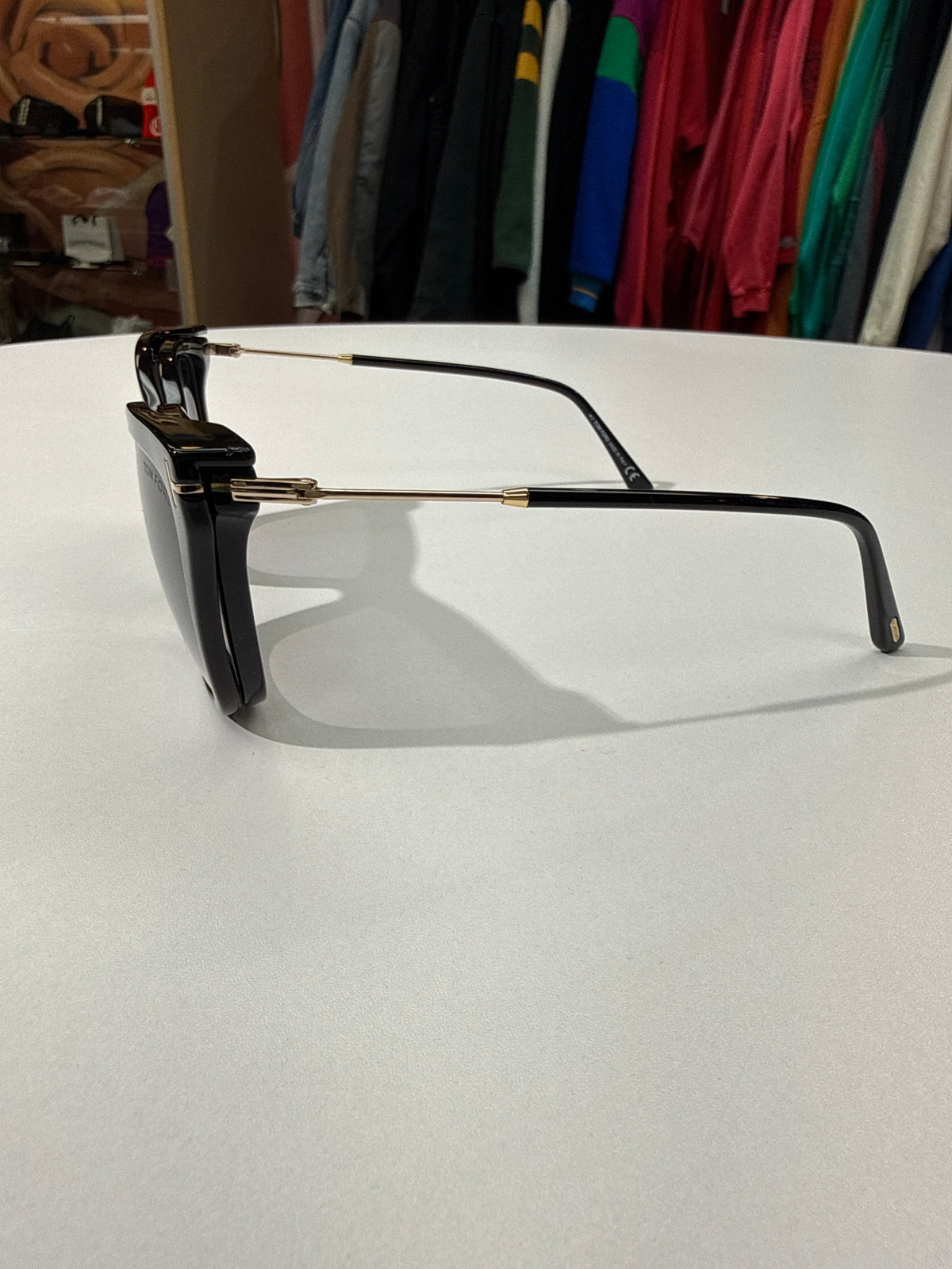 Tom Ford Blue Block Soft Cat Eye Opticals w/ Magnetic Clip Sun Lens