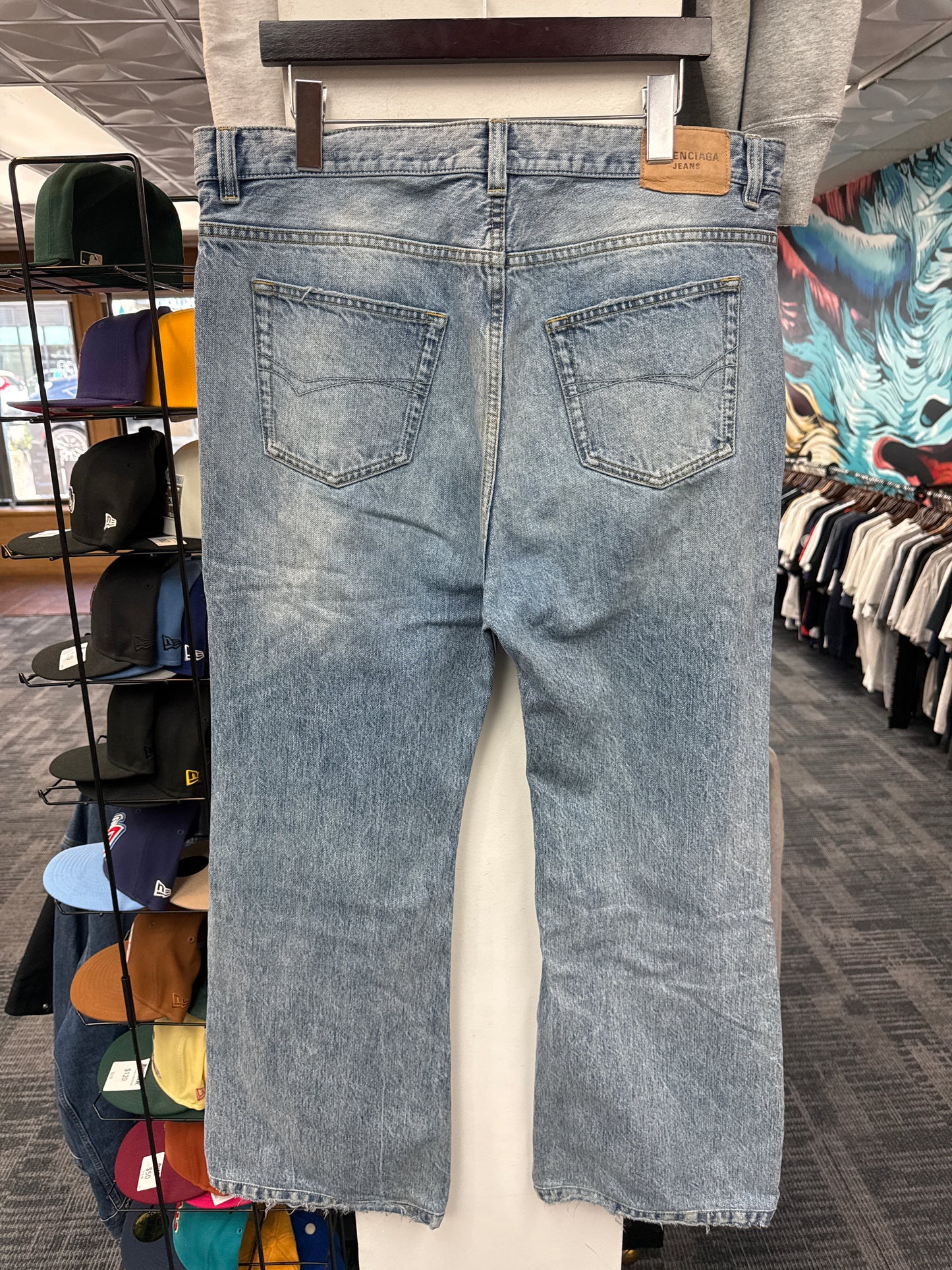Balenciaga Light Wash Lost Tapes Flare Jeans