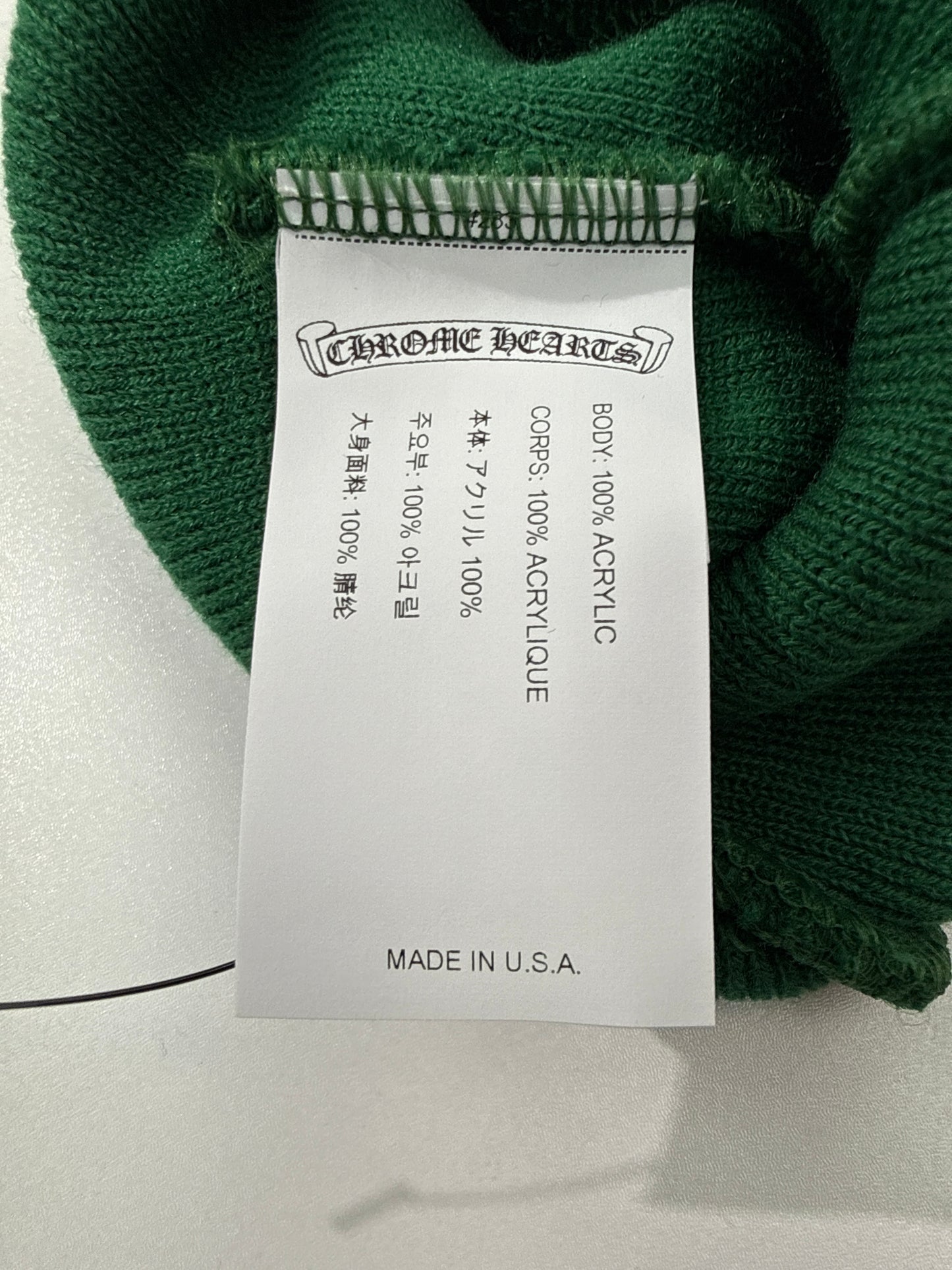 New Chrome Hearts Green CH Watch Cap