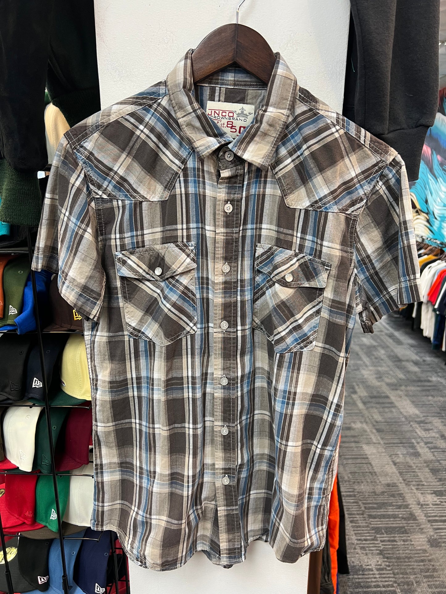 Vintage JNCO Plaid Button-Up