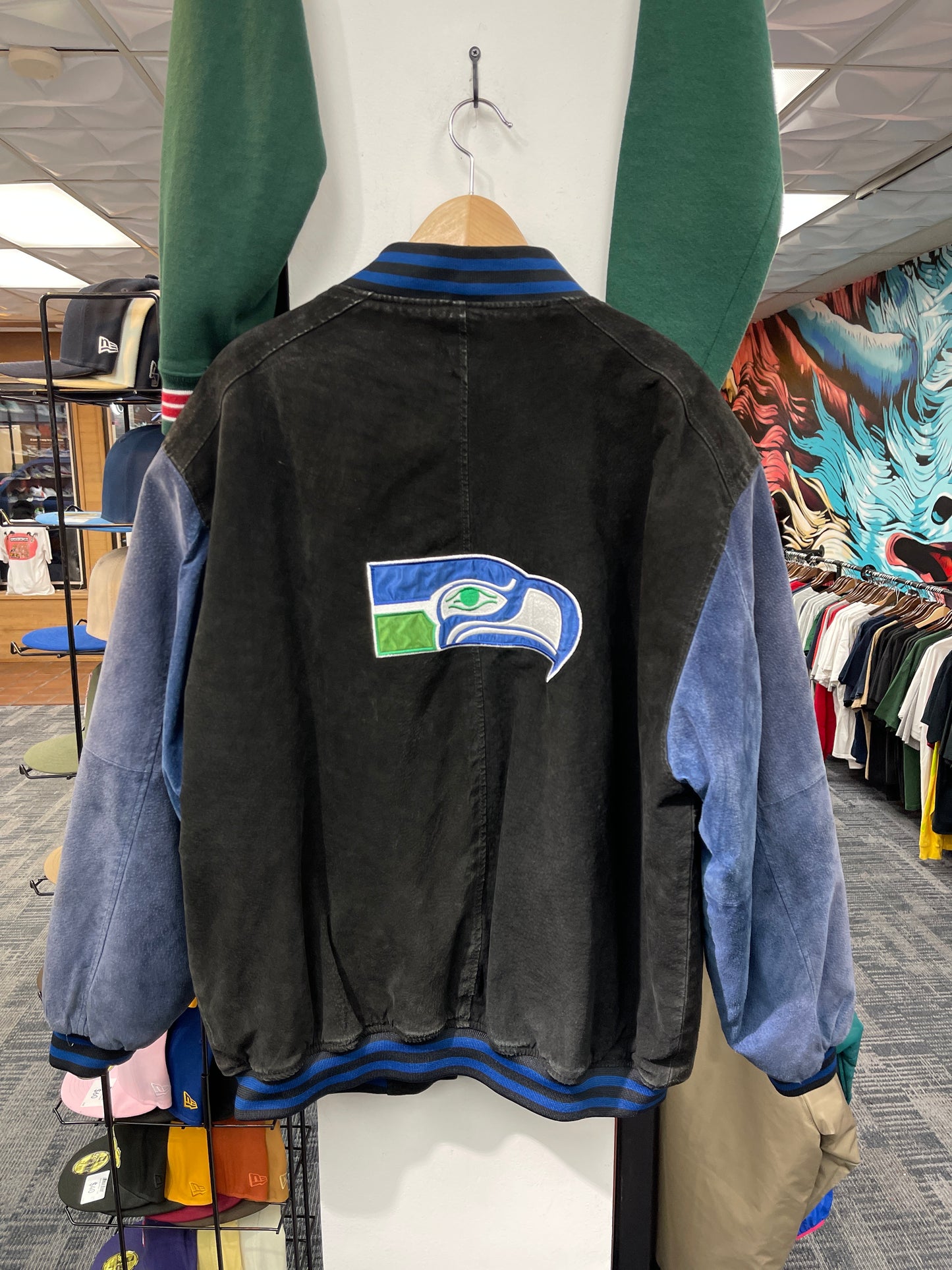 Seahawks Vintage Suede Pro Player Jacket