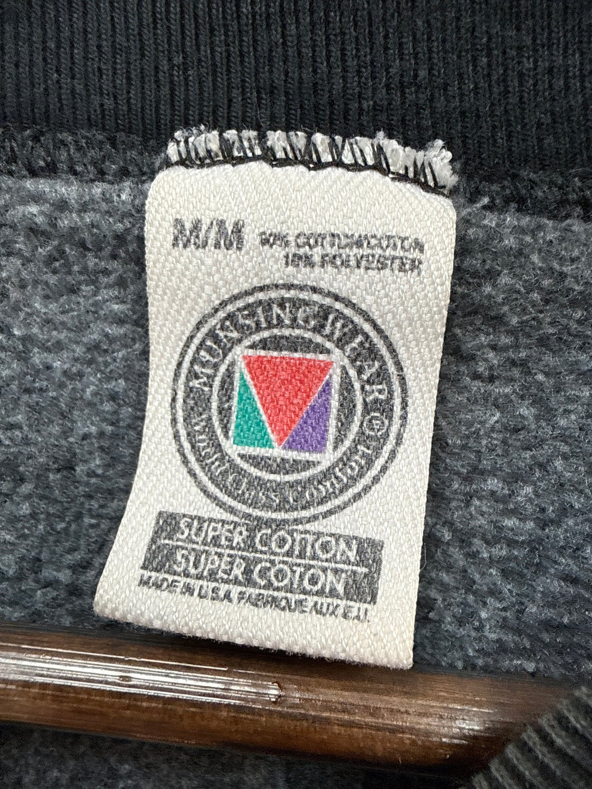 Vintage Fader Black Crewneck