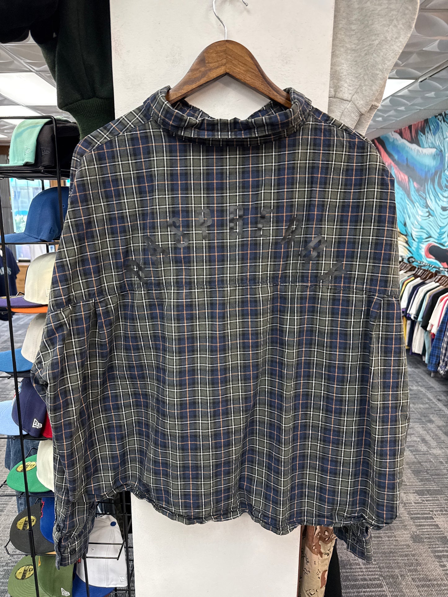 GV Raspberry Hills Green/Navy Flannel