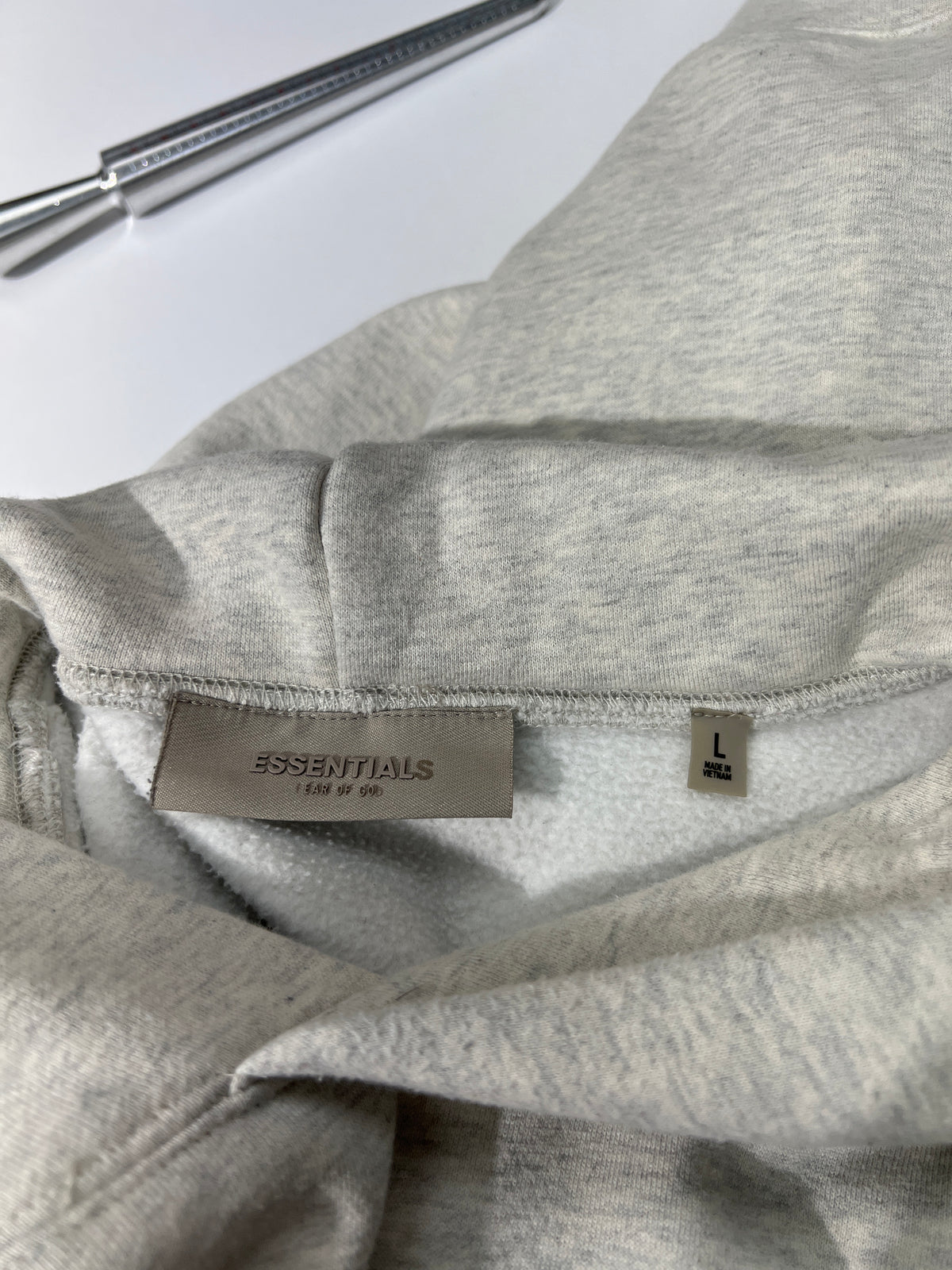 Fear of God Essentials Heather Grey Hoodie