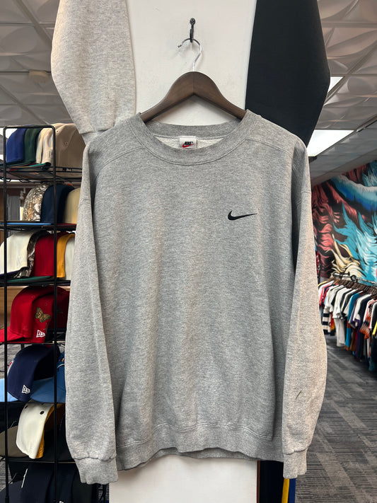 Vintage Nike Grey Solo Swoosh Crewneck