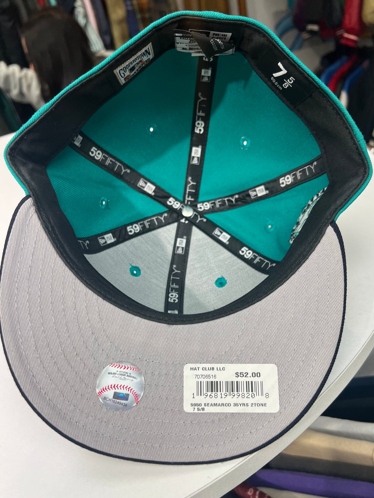 Mariners 35th Anniversary Teal Fitted Hat