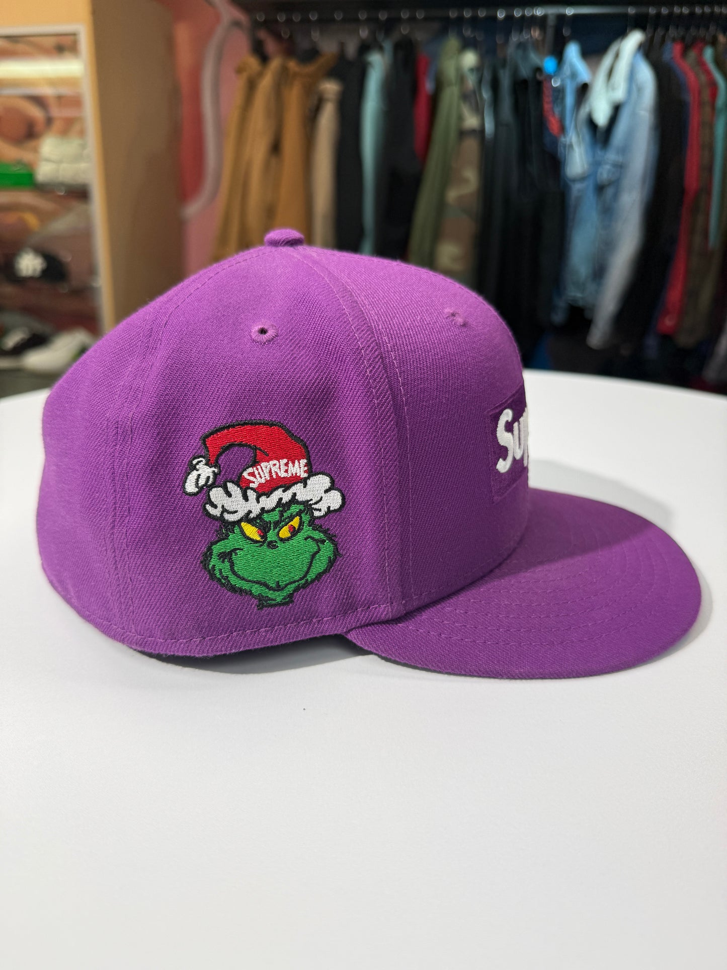 Supreme Grinch Purple Box Logo Fitted