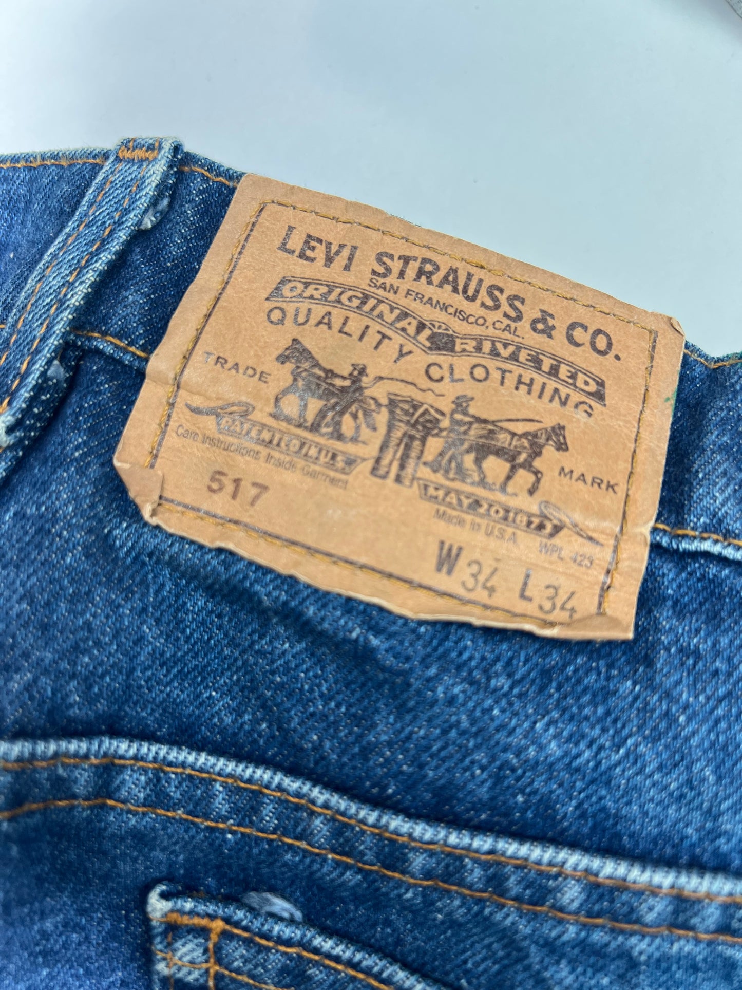 Levi’s Orange Label Dark Blue Jeans