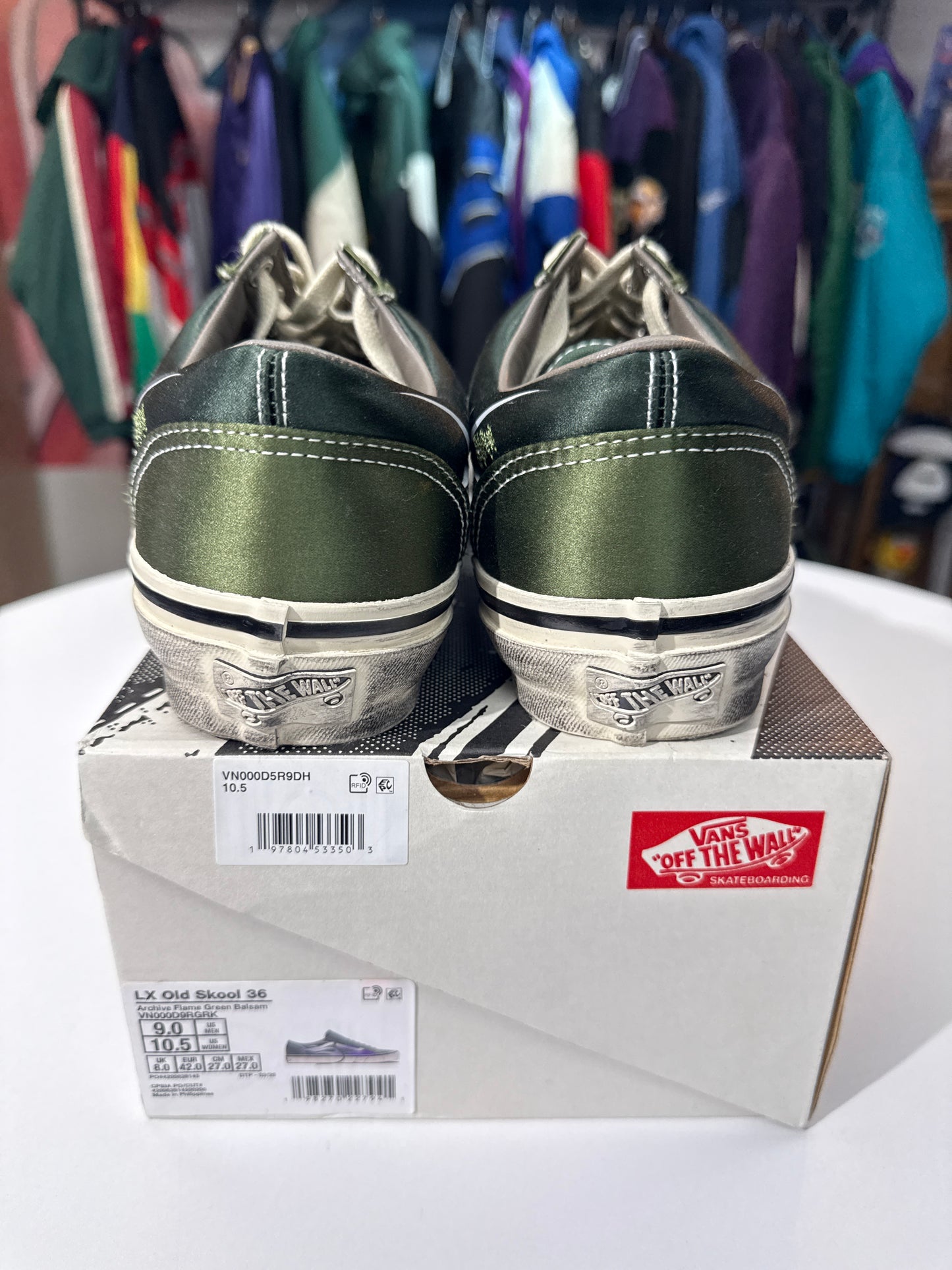 Preowned Vans LX Old Skool Archive Flame Green