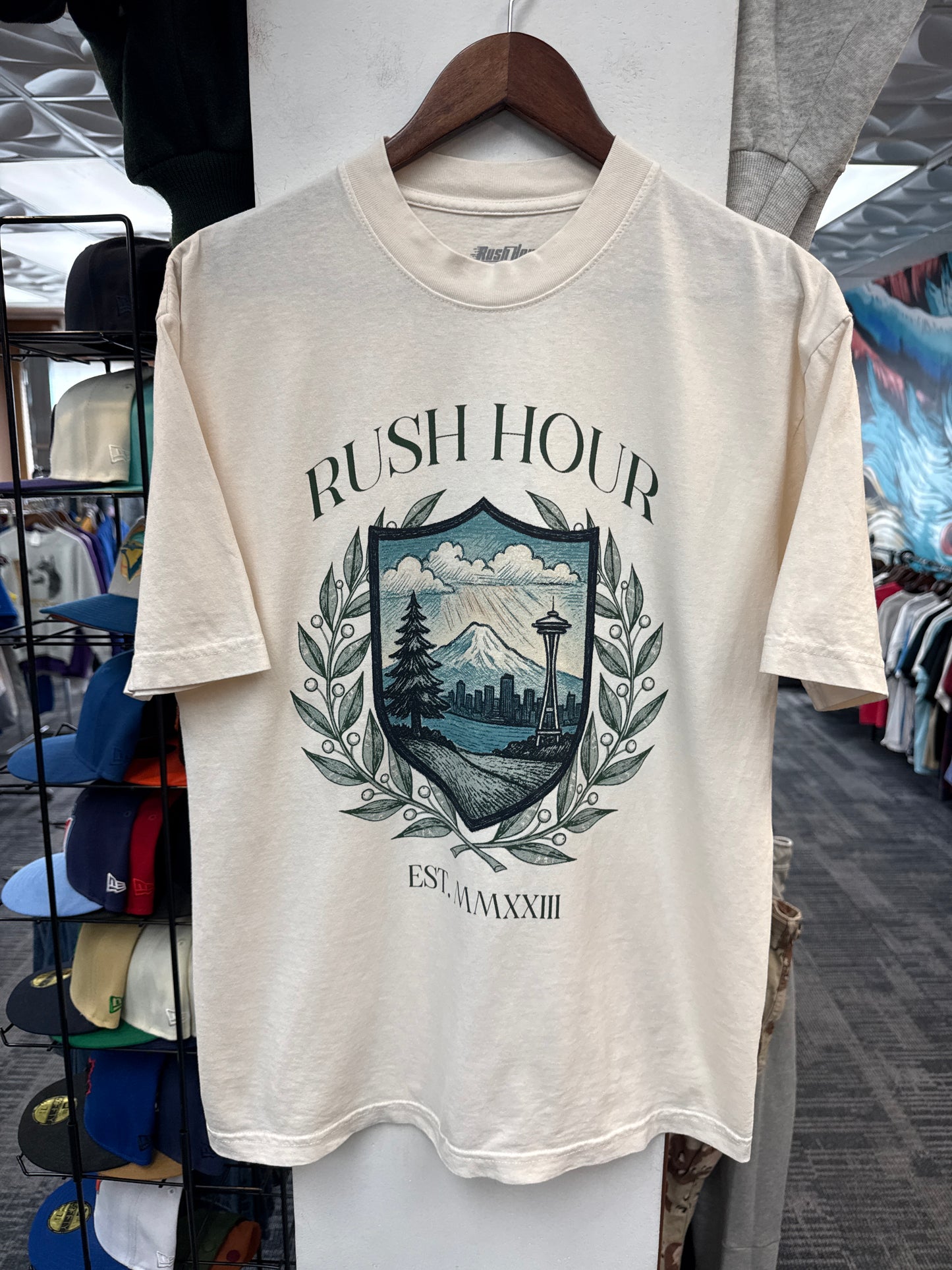 Rush Hour University Cream Tee