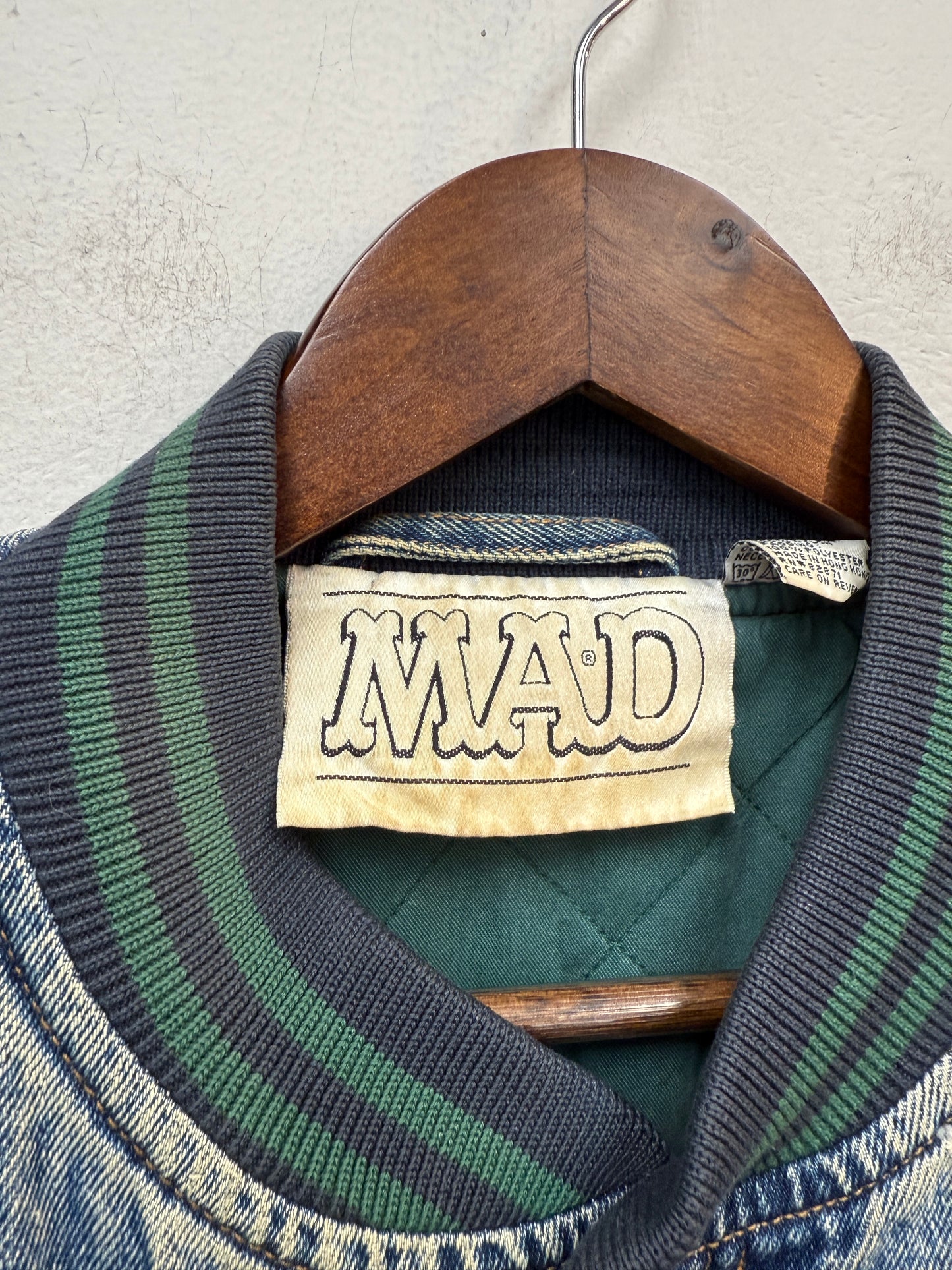 Vintage 1993 MAD Magazine Denim Varsity Jacket