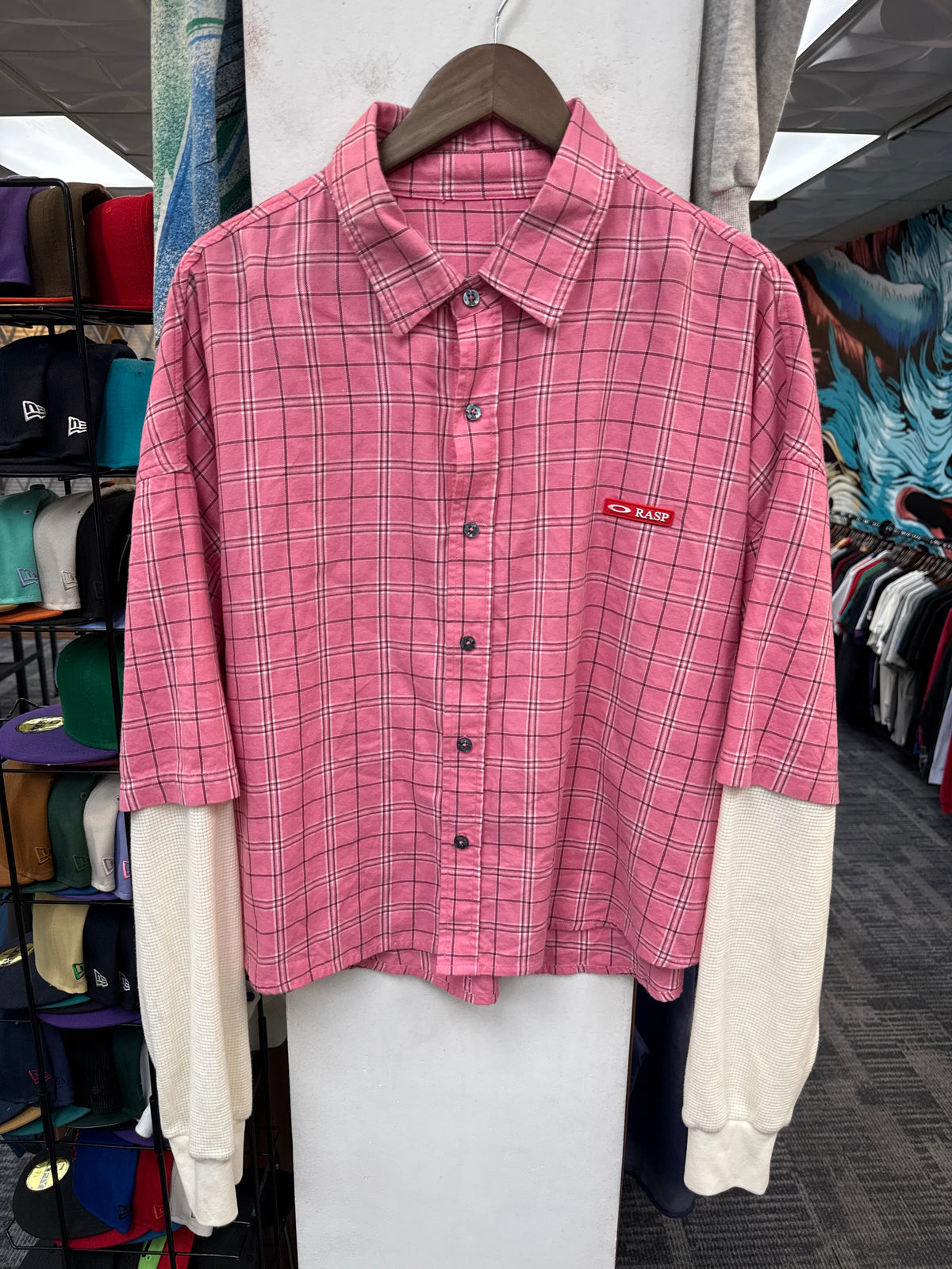GV Raspberry Hills Pink Thermal Flannel