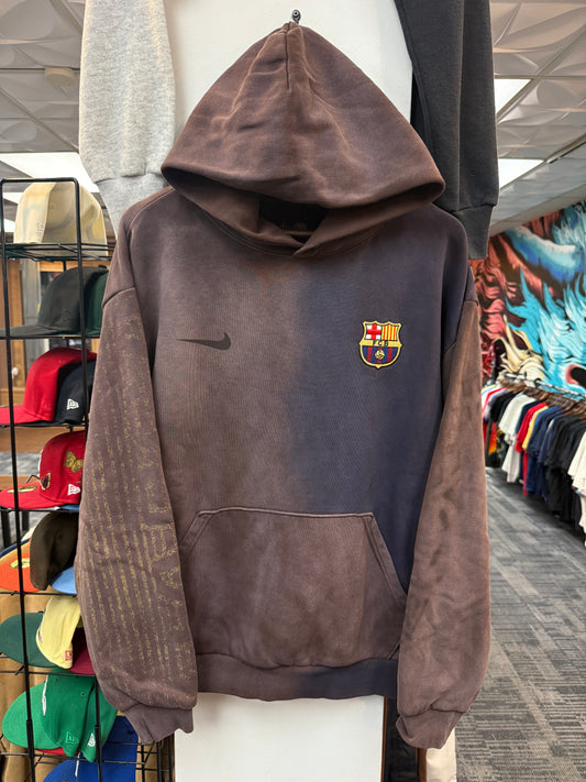 New Travis Scott Nike FC Barcelona Split-Dye Crest Hoodie