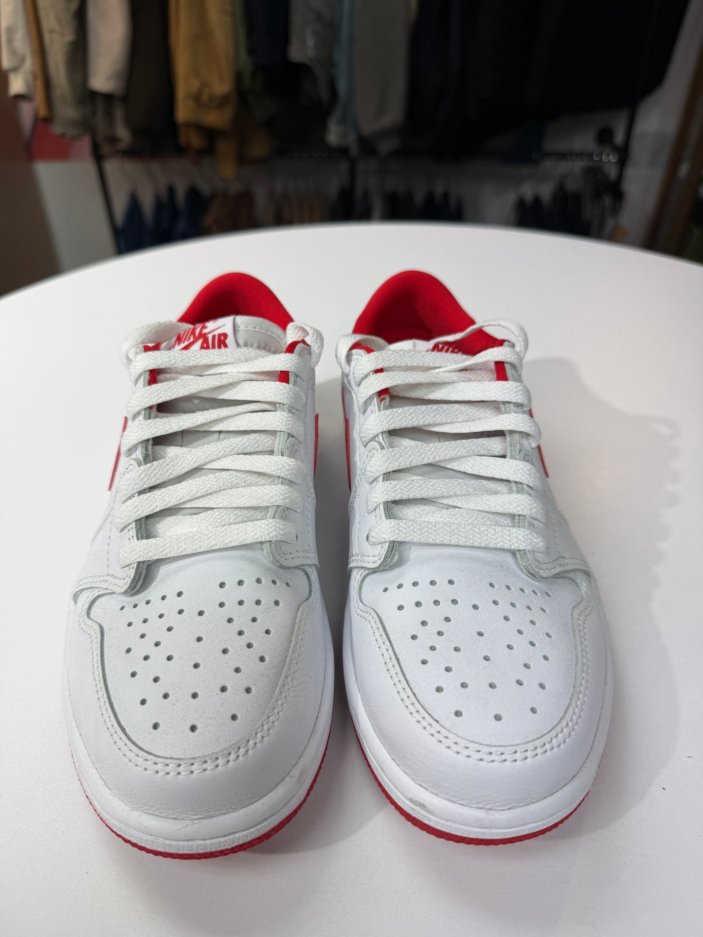 Preowned University Red Jordan 1 Low OG