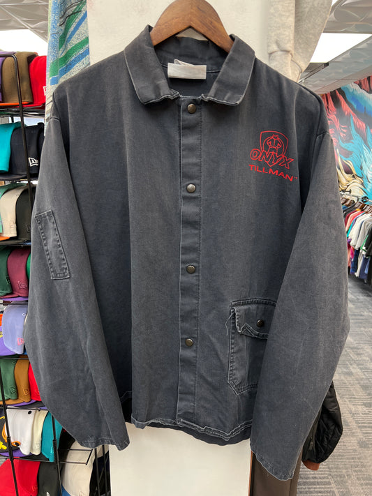 Tillman Onyx Fire Resistant “Weld or Die” Cotton Welding Jacket Charcoal Grey