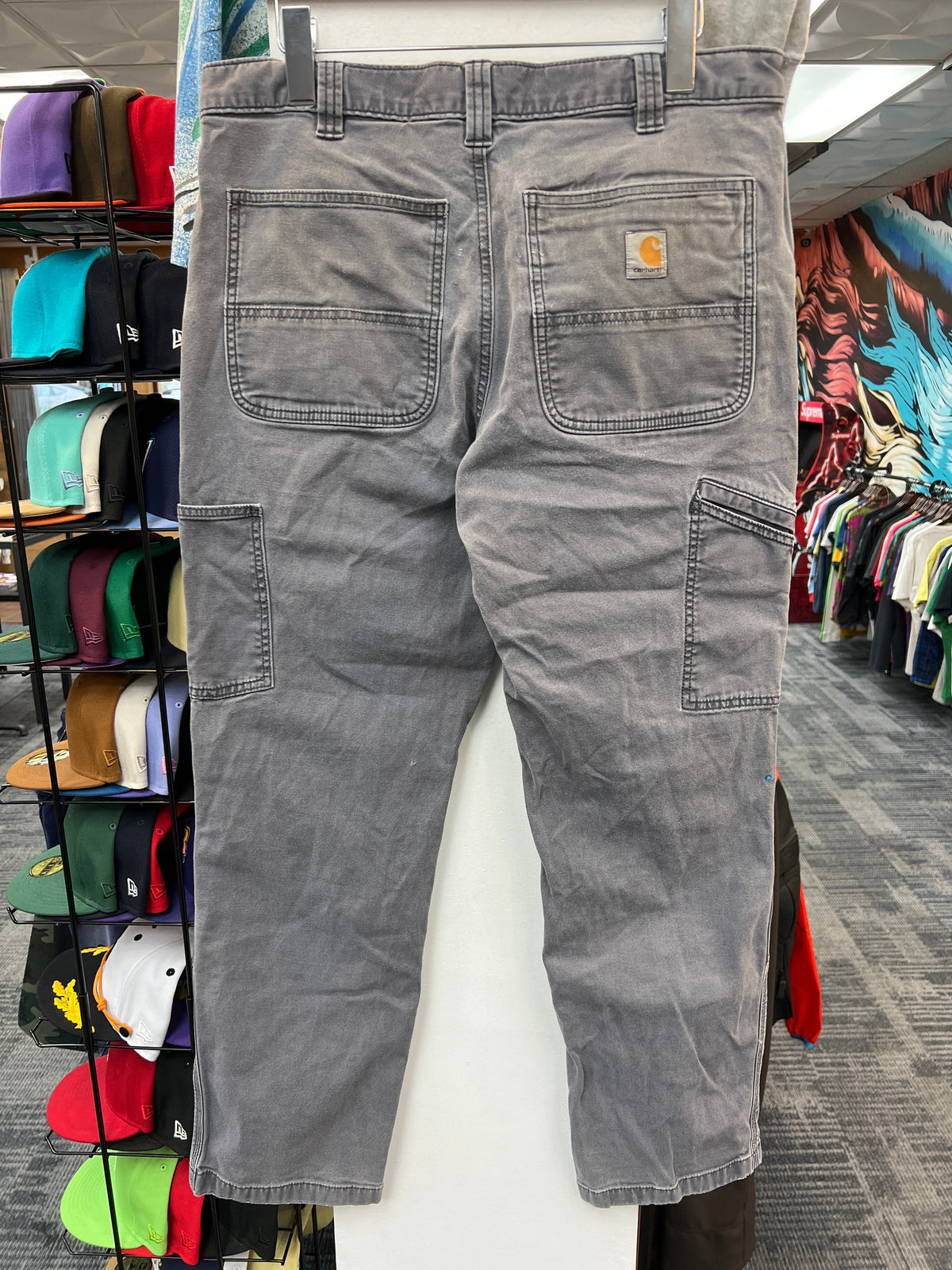 Carhartt Double Knee Faded Grey Pants