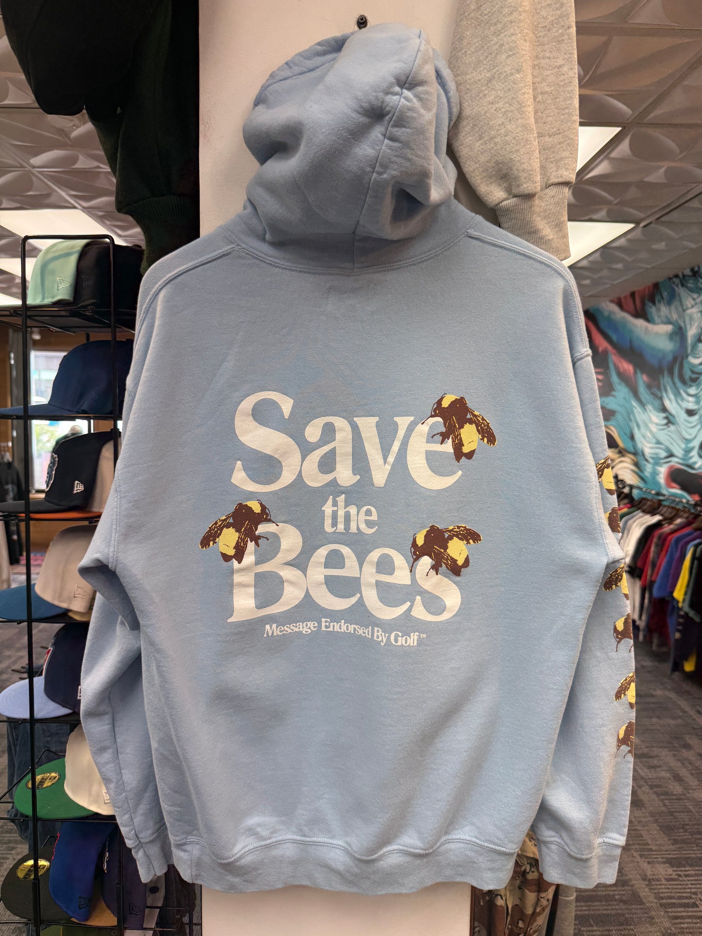 Golf Wang Save The Bees Blue Hoodies