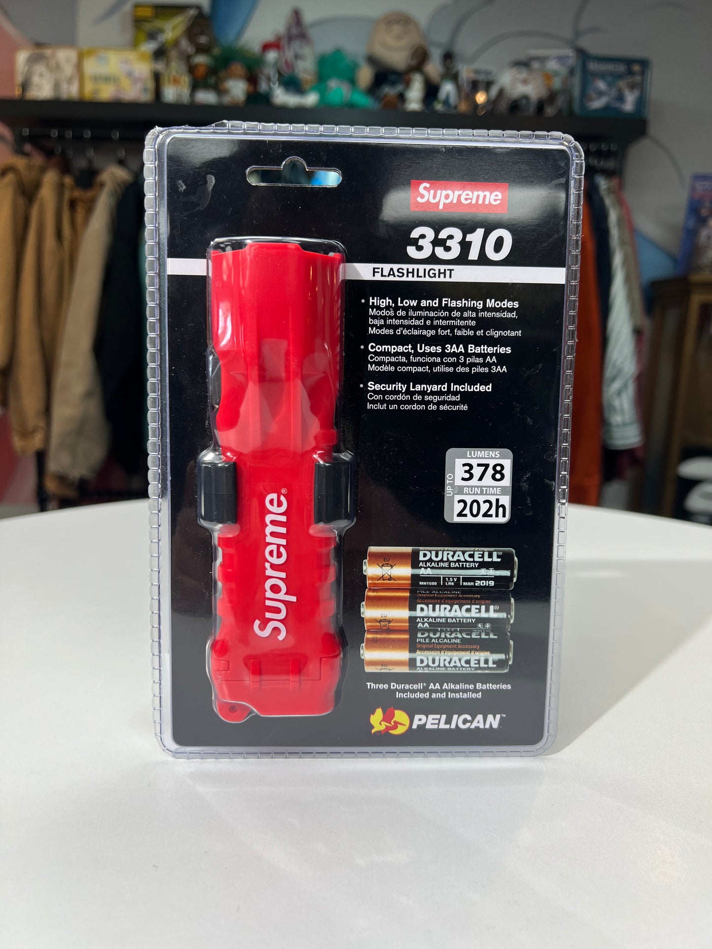 Supreme x Pelican Red 3310 Flashlight