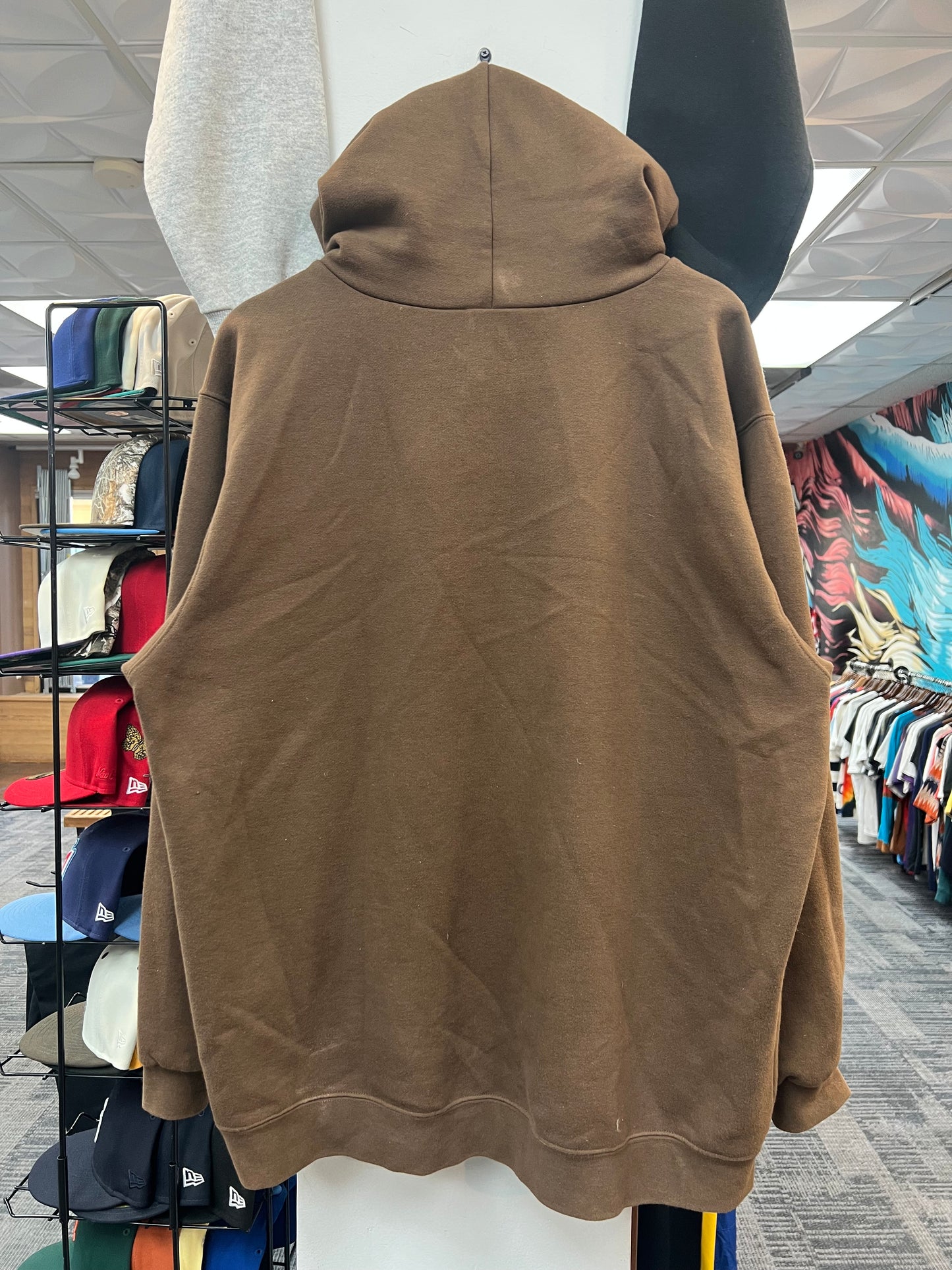 Vintage Nike Brown Center Swoosh Hoodie