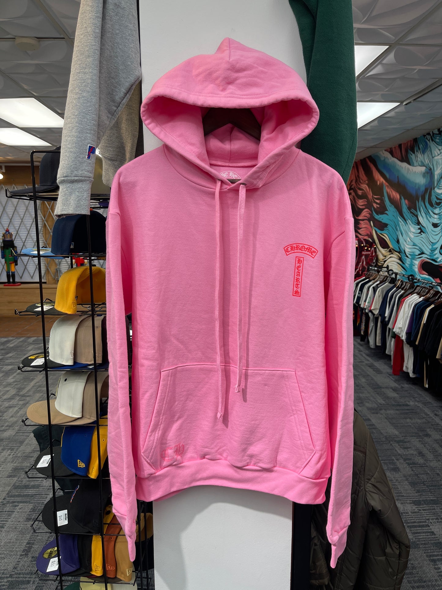 New Chrome Hearts Pink Hoodie