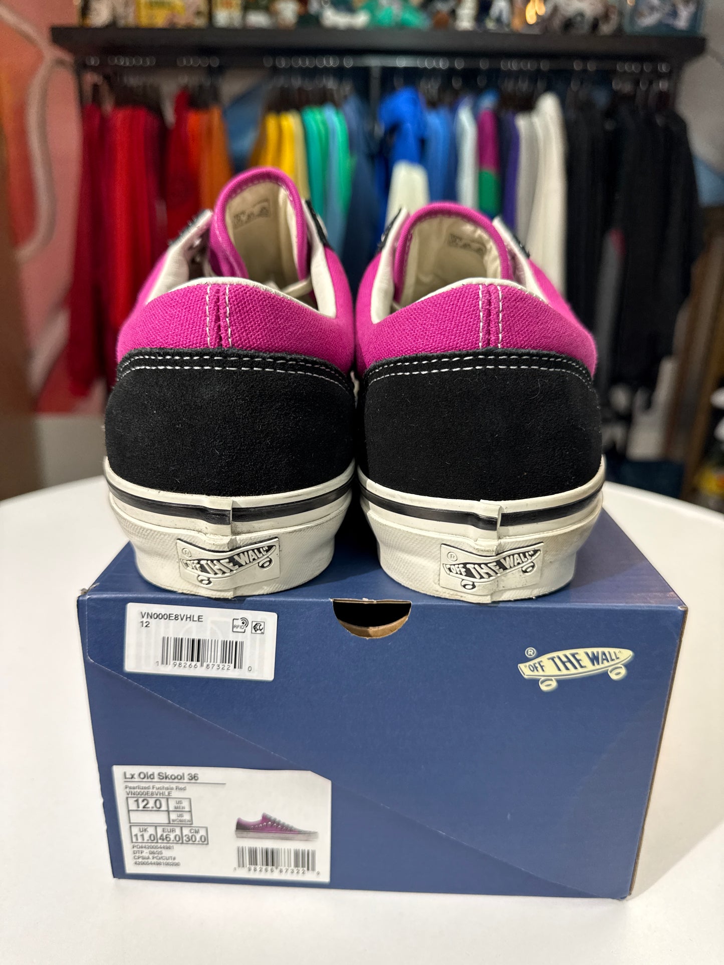 Preowned Vans OTW Old Skool 36 Pearlized Pink