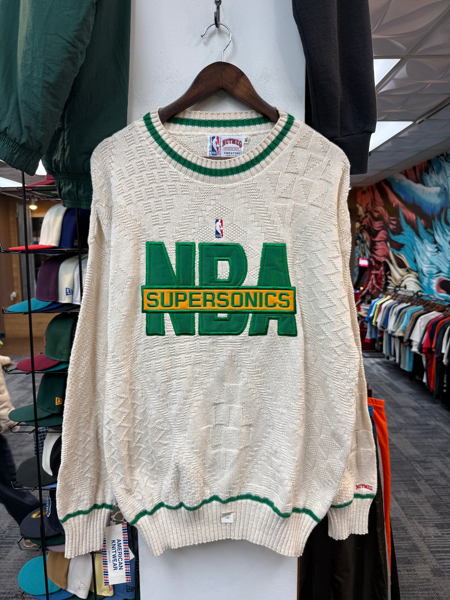 New Vintage Sonics Cable Knit Sweater
