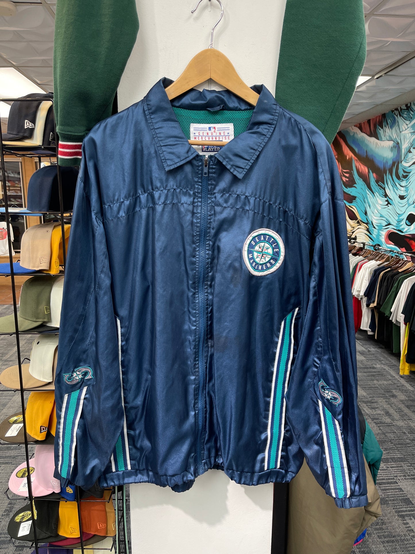 Mariners Vintage Pro Player Windbreaker Jacket