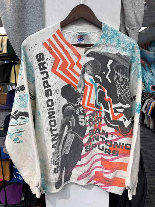Vintage Magic Johnson T’s David Robinson Spurs Crewneck