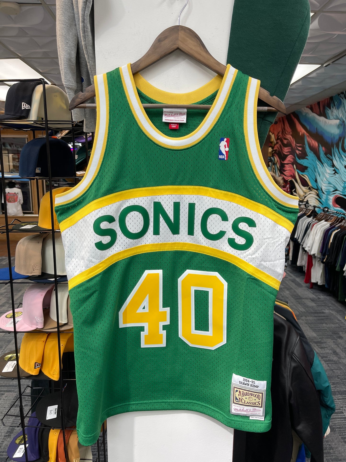 Mitchell & Ness Kemp Sonics Jersey