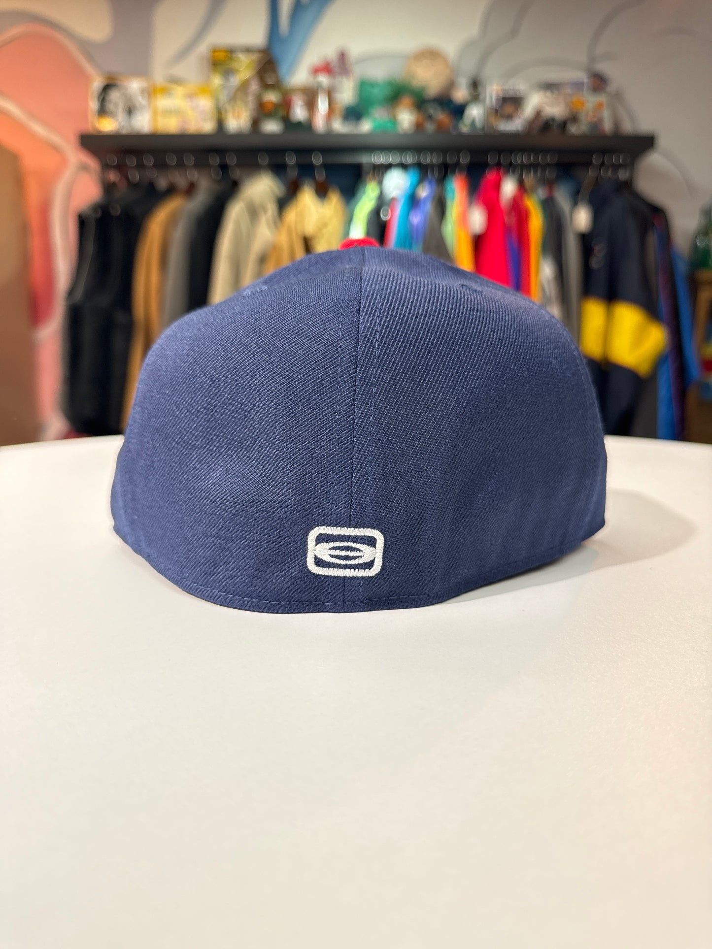 New Playboi Carti Opium YVL Fitted Hat (Navy/Red)