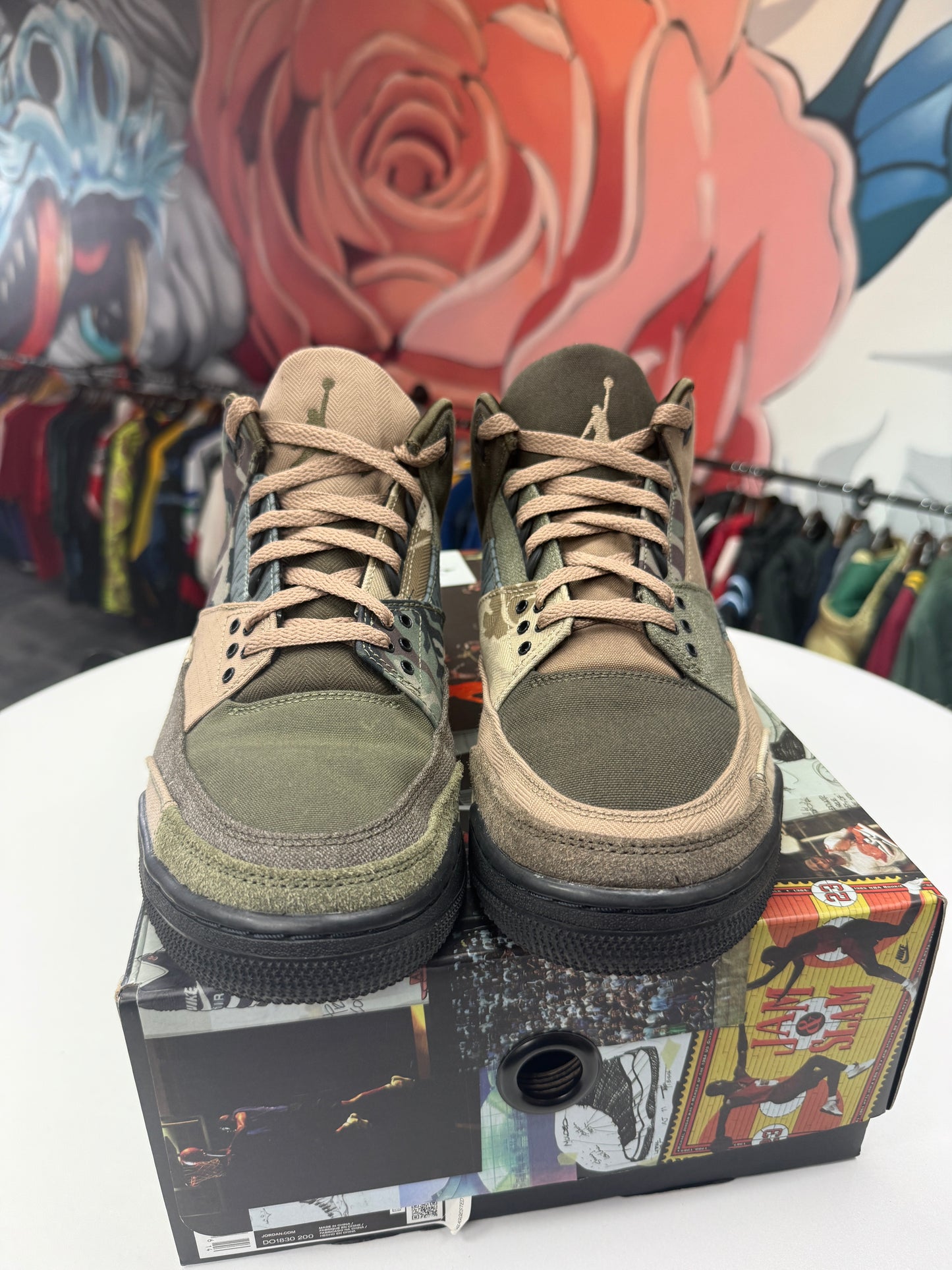 Preowned Patchwork Camo Jordan 3