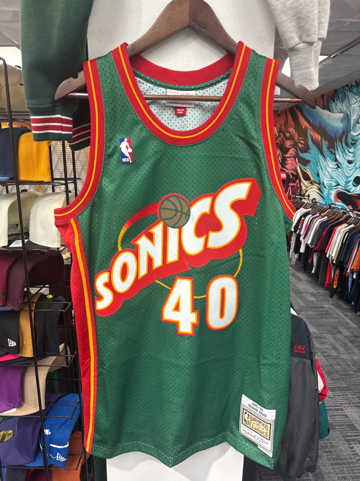 Mitchell & Ness Sonics Kemp Jersey