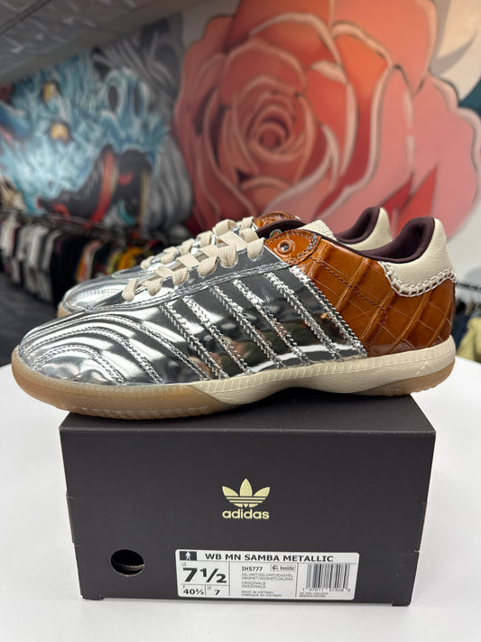 New Adidas Wales Bonner Samba Metallic Croc