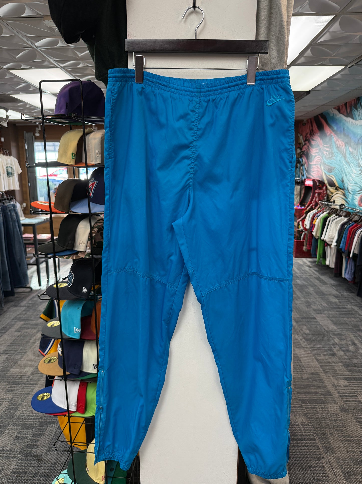 Vintage Nike Aqua Blue Track Pants