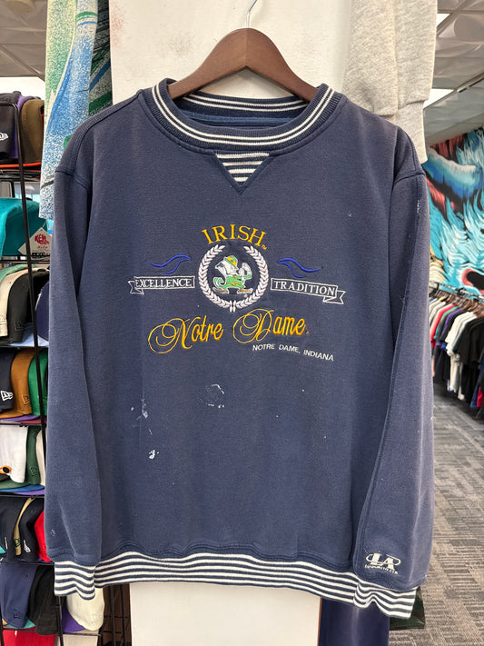 Vintage Logo Athletics Notre Dame Crewneck